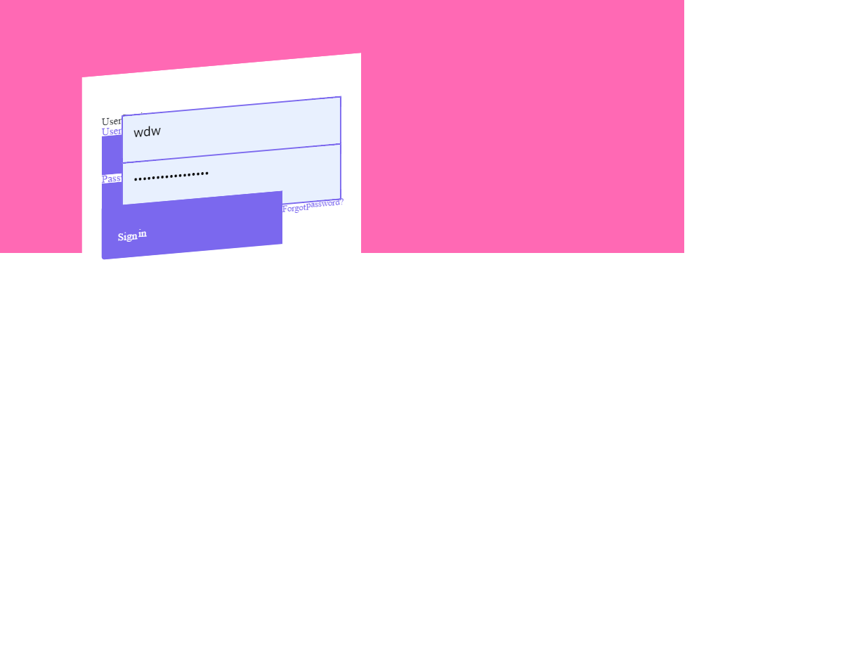Folded Paper Login Form  Designer Wall